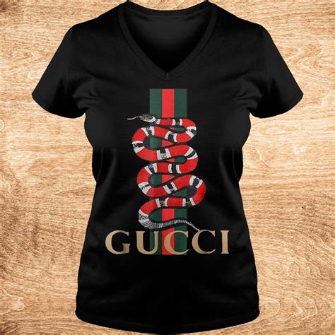 gucci snake tshirt|gucci shirt snake collar.